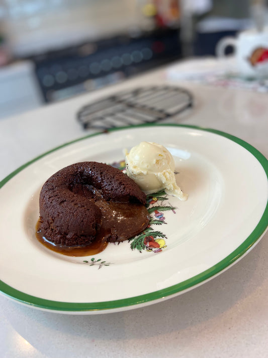 Chocolate Fondant with Aber Falls Whisky Caramel