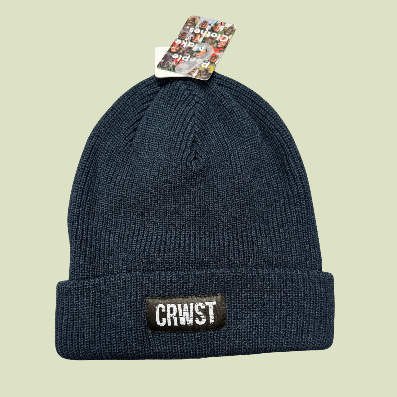 Crwst Ribbed Knit Beanie