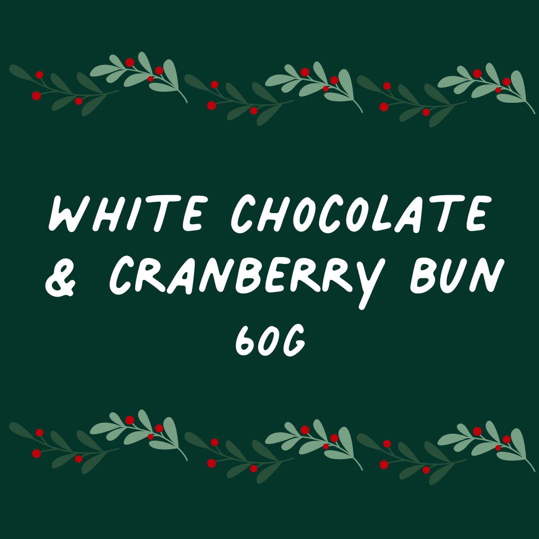 White Chocolate & Cranberry Bun