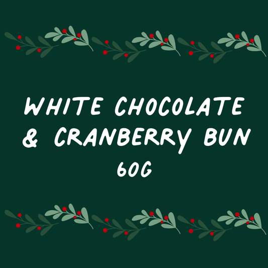 White Chocolate & Cranberry Bun