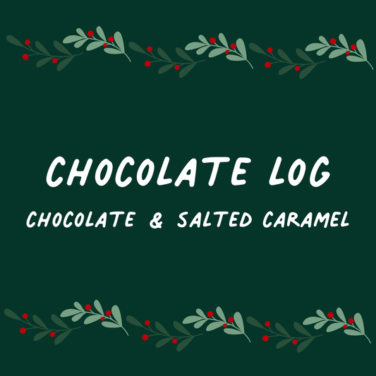 Chocolate & Salted Caramel Log