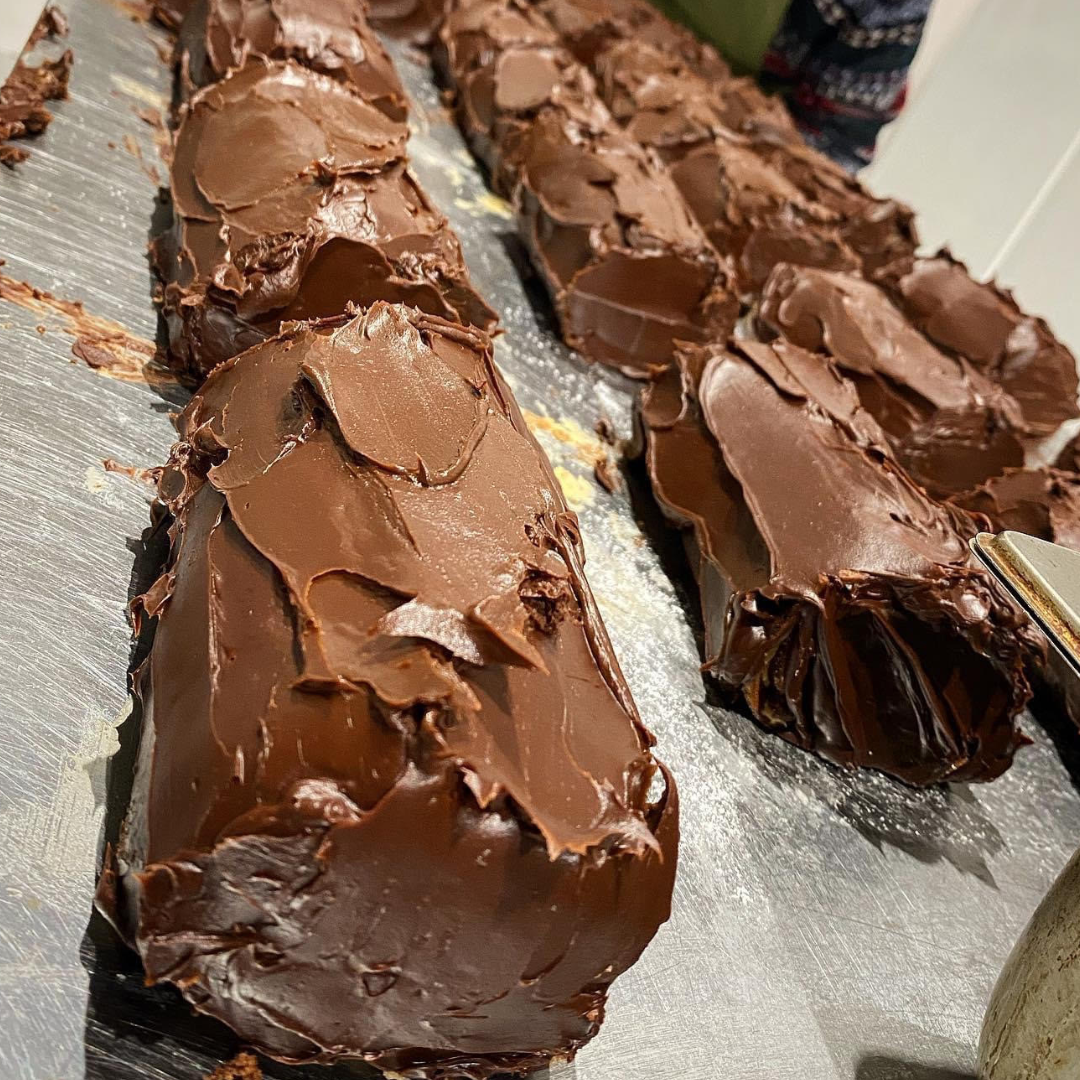 Chocolate & Salted Caramel Log