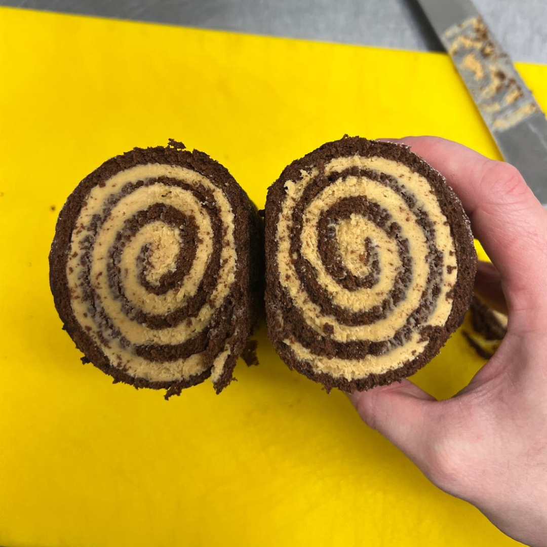 Chocolate & Salted Caramel Log