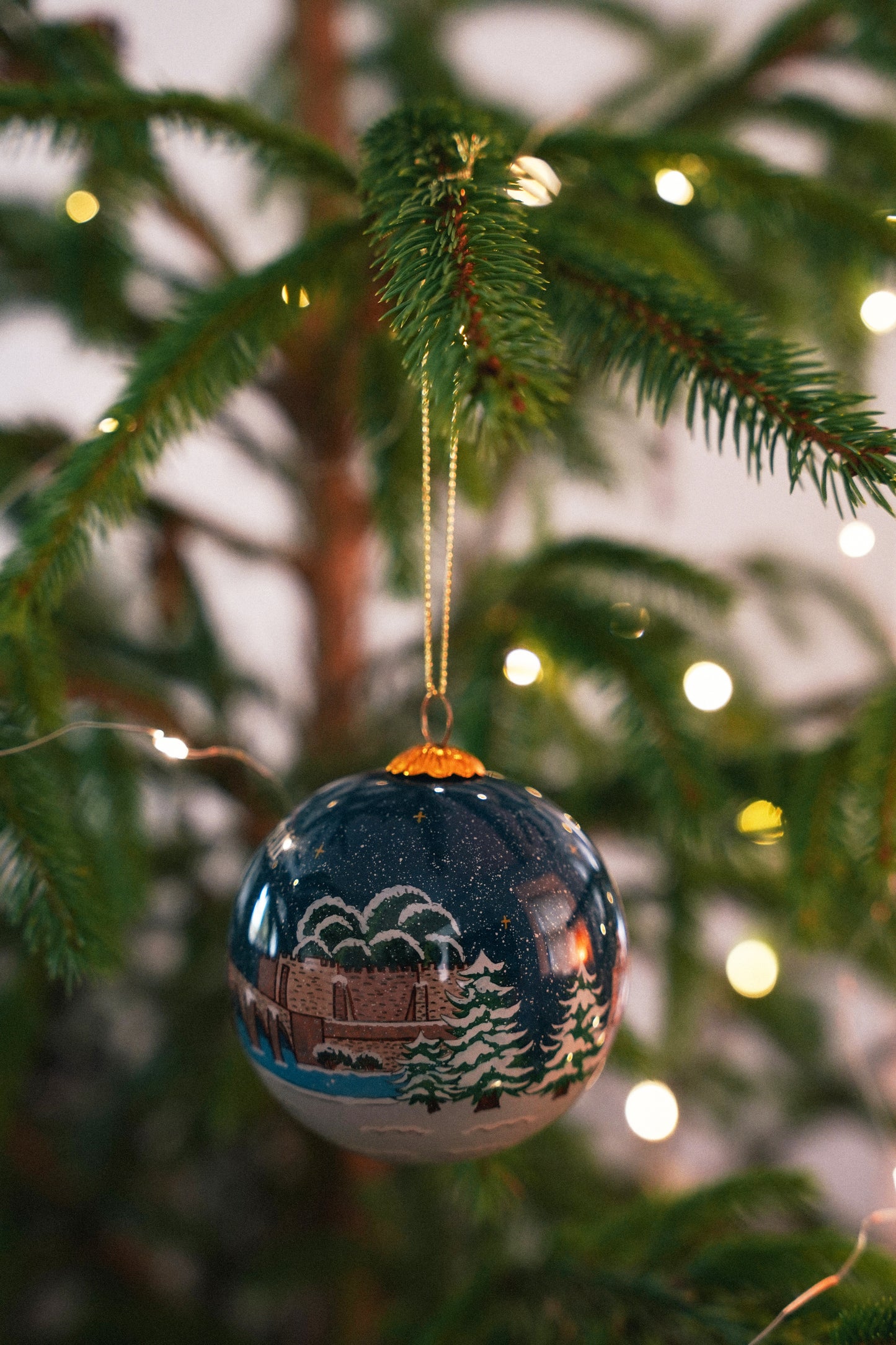 Hand-Painted 'Aberteifi' Bauble