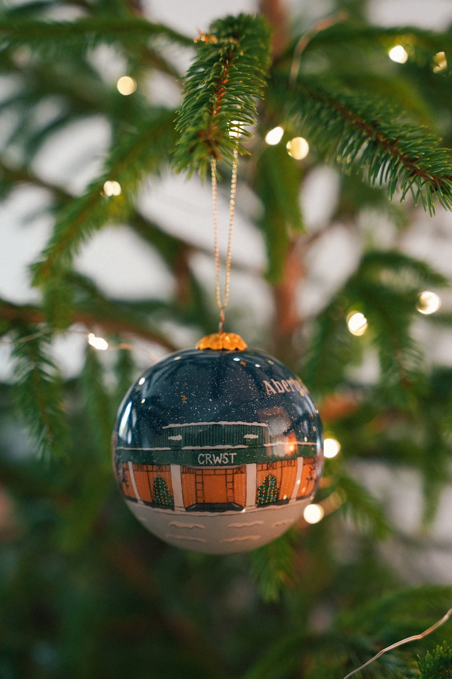 Hand-Painted 'Aberteifi' Bauble