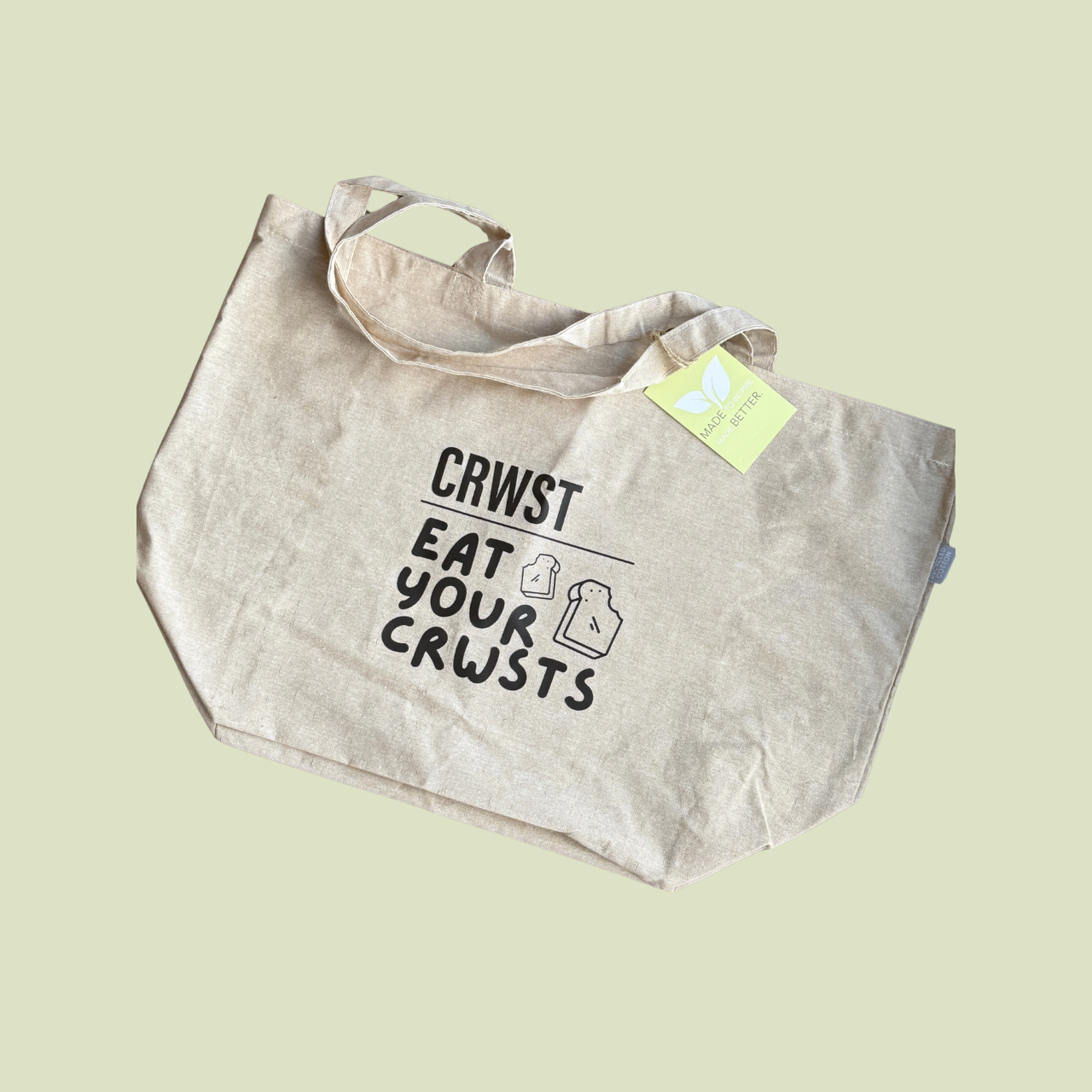 'Eat Your Crwsts' Tote Bag