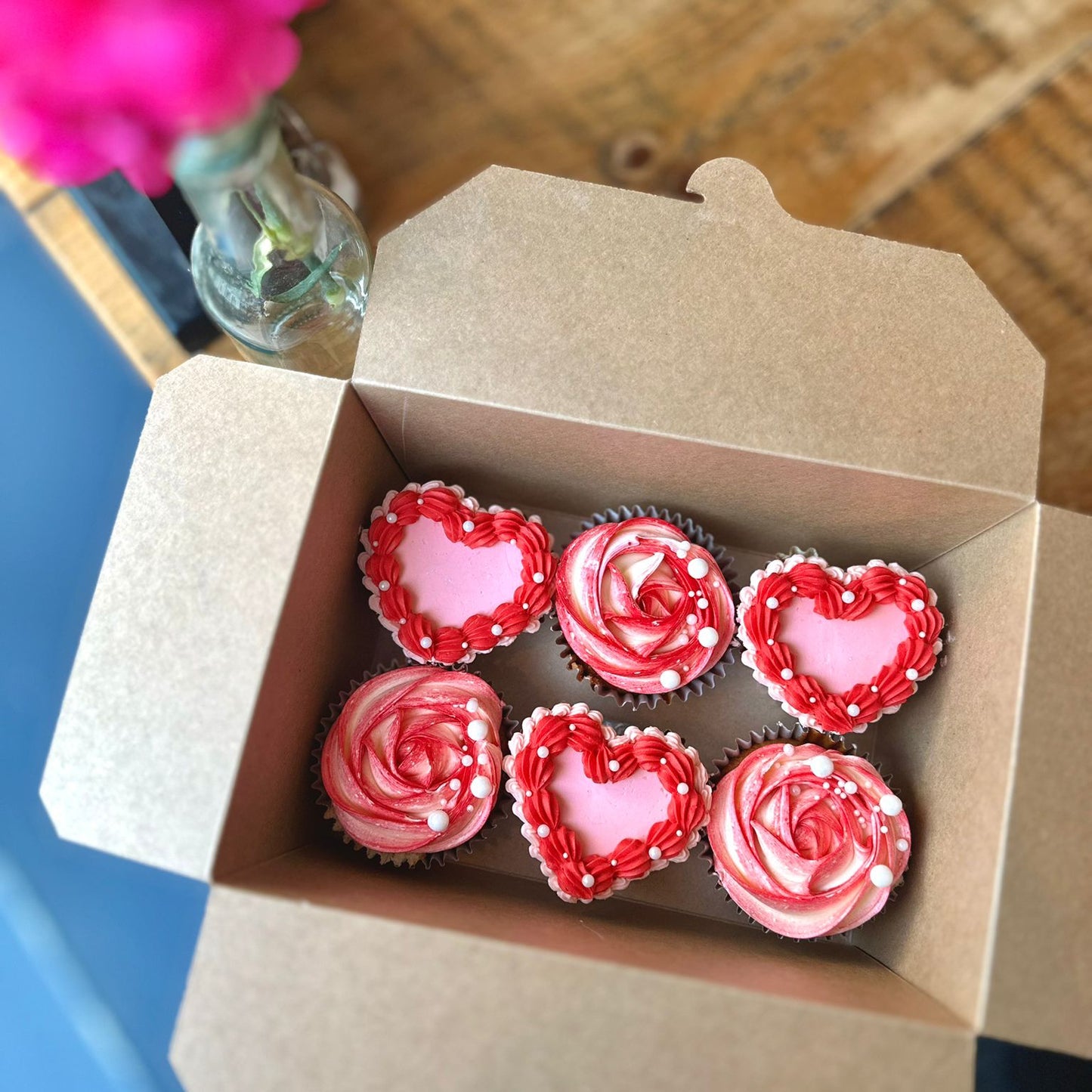 Santes Dwynwen / Valentine's Cupcakes